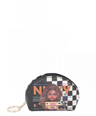 Nikky Half Moon Coin Purse Keychain NK21007 SASHA